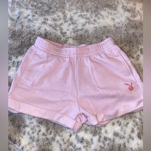 Pink playboy shorts